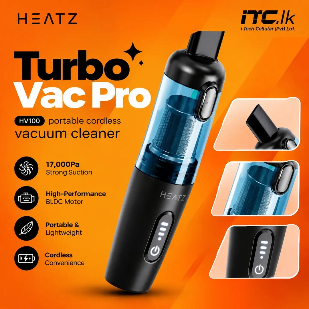 HEATZ Turbo Vac Pro HV100 portable cordless vacuum cleaner