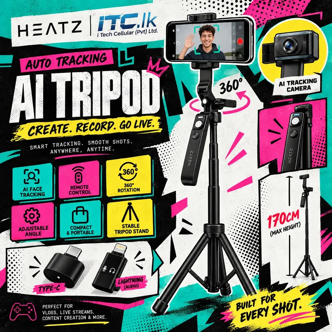 HEATZ AI auto-tracking tripod